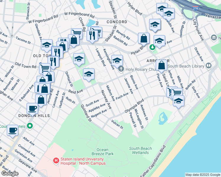 Ocean Breeze Staten Island Map Ocean Breeze Staten Island Map