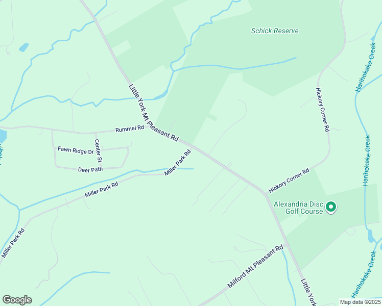 map of restaurants, bars, coffee shops, grocery stores, and more near 385 Little York Mount Pleasant Road in Milford
