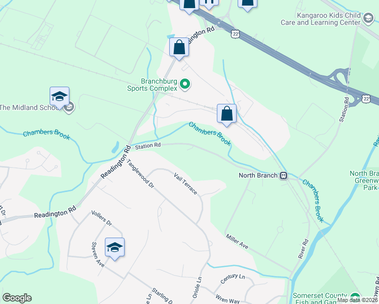 map of restaurants, bars, coffee shops, grocery stores, and more near 59 Station Road in Somerville