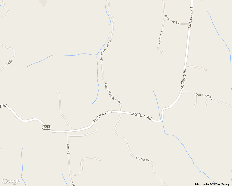 map of restaurants, bars, coffee shops, grocery stores, and more near 428 Pole Cat Hollow Rd in Hookstown