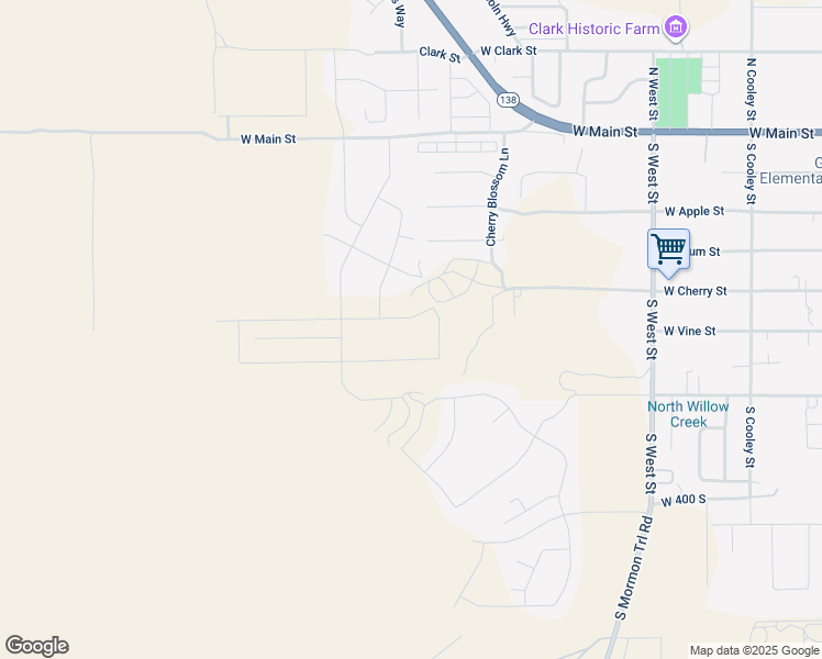 map of restaurants, bars, coffee shops, grocery stores, and more near 729 West Cherry Street in Grantsville