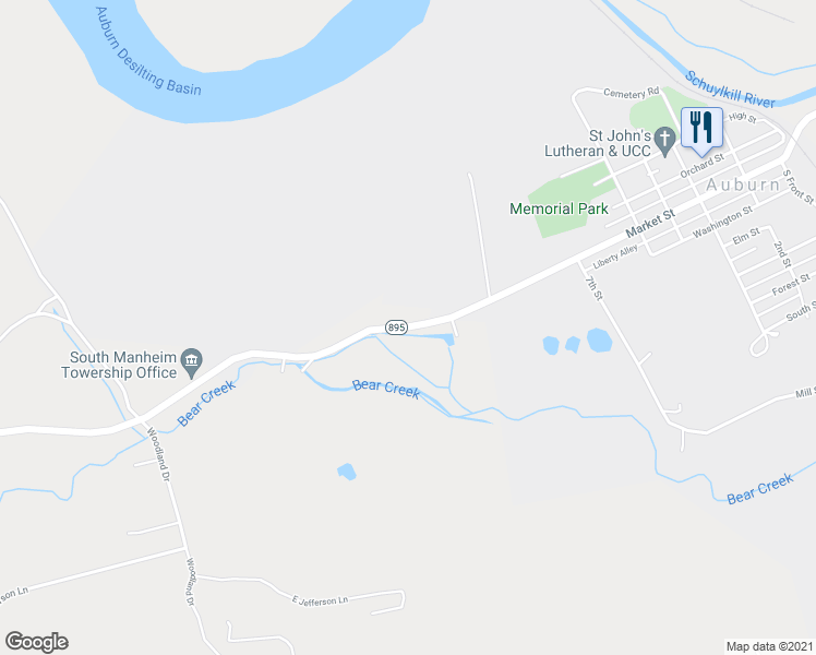 map of restaurants, bars, coffee shops, grocery stores, and more near 3226 Fair Road in Auburn