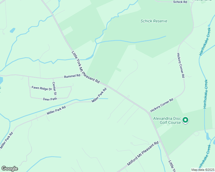 map of restaurants, bars, coffee shops, grocery stores, and more near 385 Little York Mount Pleasant Road in Milford
