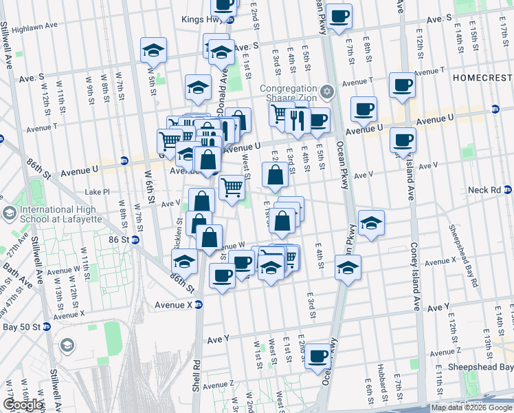 map of restaurants, bars, coffee shops, grocery stores, and more near in Brooklyn