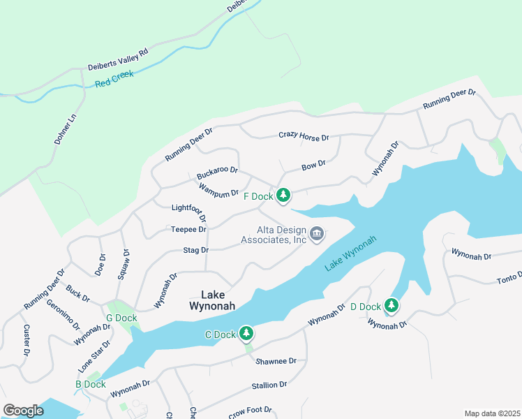 map of restaurants, bars, coffee shops, grocery stores, and more near 531 Wynonah Drive in Auburn