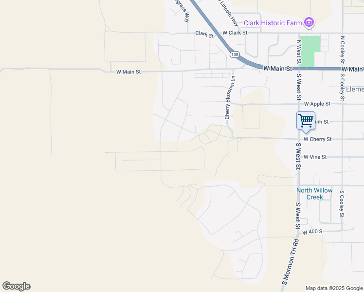map of restaurants, bars, coffee shops, grocery stores, and more near 752 West Cherry Street in Grantsville