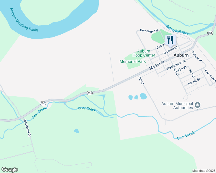 map of restaurants, bars, coffee shops, grocery stores, and more near 3226 Fair Road in Auburn