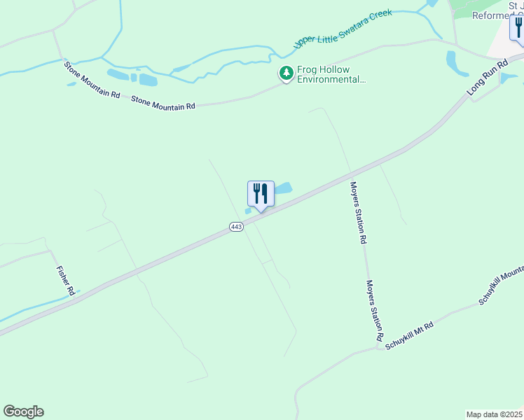map of restaurants, bars, coffee shops, grocery stores, and more near 113 Long Lane in Pine Grove