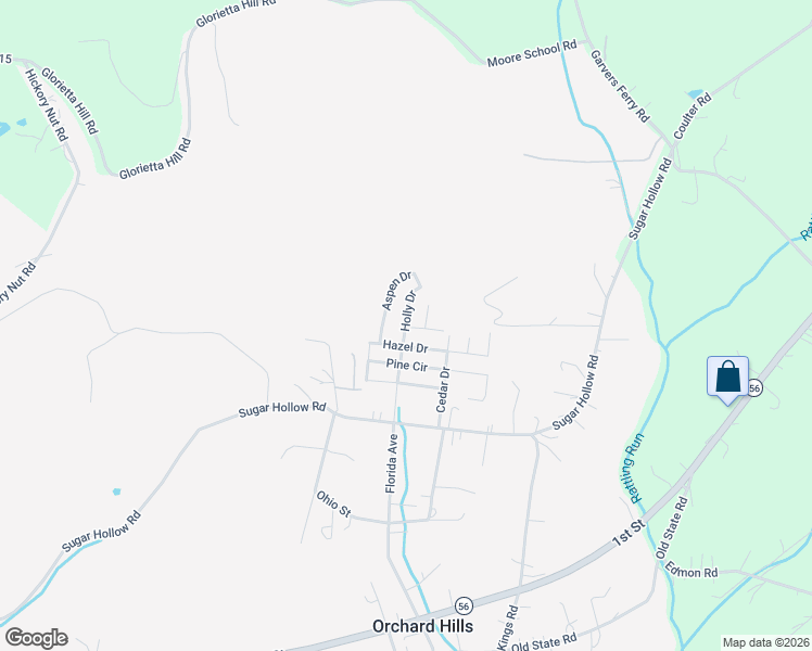 map of restaurants, bars, coffee shops, grocery stores, and more near 147 Hazel Drive in Apollo