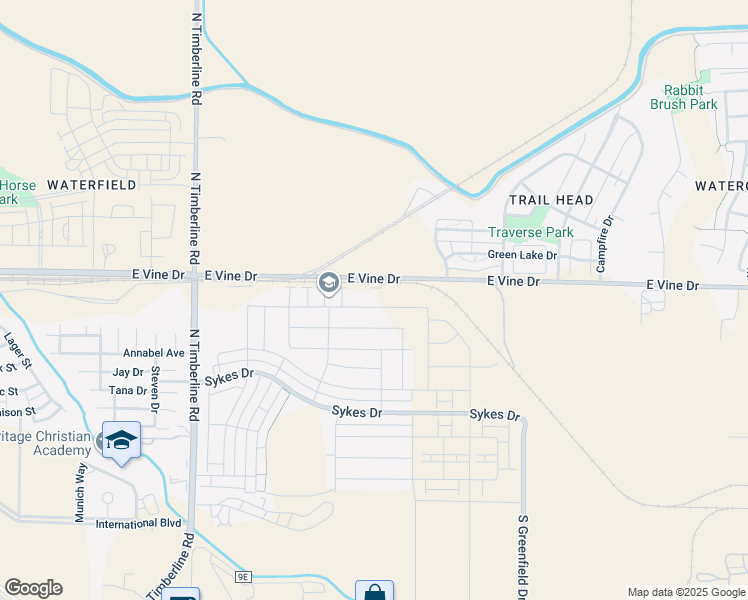 map of restaurants, bars, coffee shops, grocery stores, and more near 3012 East Vine Drive in Fort Collins