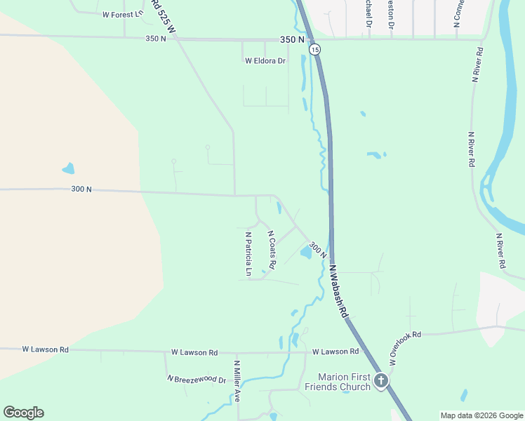 map of restaurants, bars, coffee shops, grocery stores, and more near 3116 North Coats Road in Marion