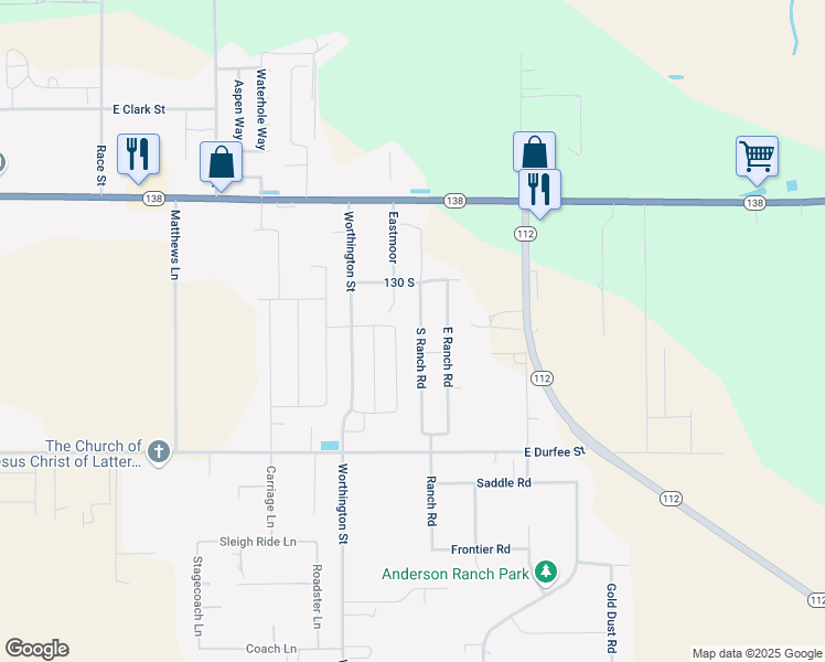 map of restaurants, bars, coffee shops, grocery stores, and more near 179 Tawny Drive in Grantsville