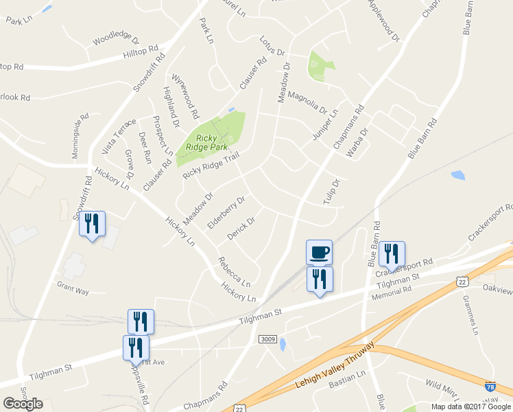 map of restaurants, bars, coffee shops, grocery stores, and more near 1118 Linden Hollow Lane in Orefield