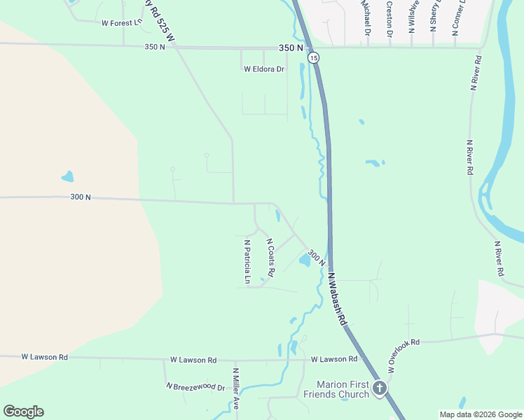 map of restaurants, bars, coffee shops, grocery stores, and more near 3116 North Coats Road in Marion