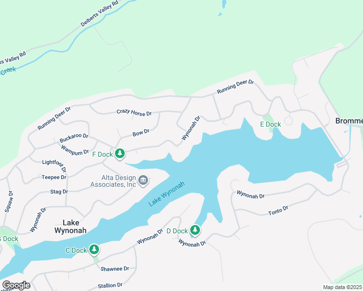 map of restaurants, bars, coffee shops, grocery stores, and more near 1205 Wynonah Drive in Auburn