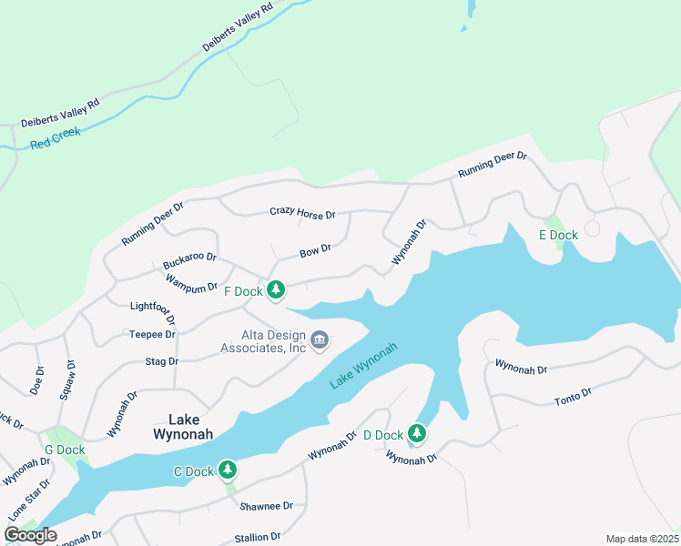 map of restaurants, bars, coffee shops, grocery stores, and more near 970 Wynonah Drive in Auburn
