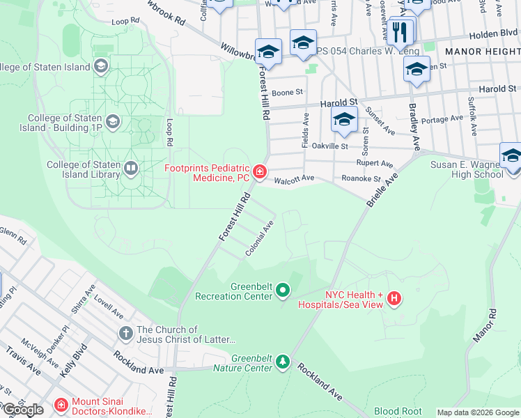 map of restaurants, bars, coffee shops, grocery stores, and more near 24 Steers Street in Staten Island