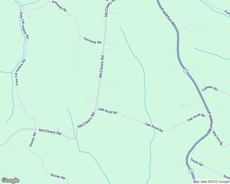 map of restaurants, bars, coffee shops, grocery stores, and more near 305 McCleary Road in Hookstown