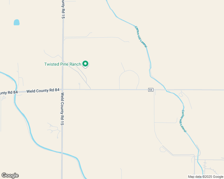 map of restaurants, bars, coffee shops, grocery stores, and more near County Road 84 in Fort Collins