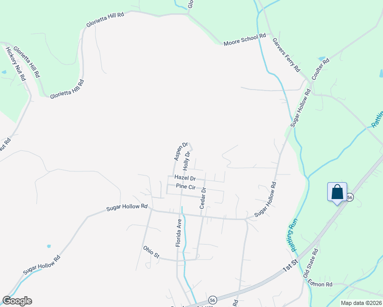 map of restaurants, bars, coffee shops, grocery stores, and more near 129 Crimson Drive in Apollo