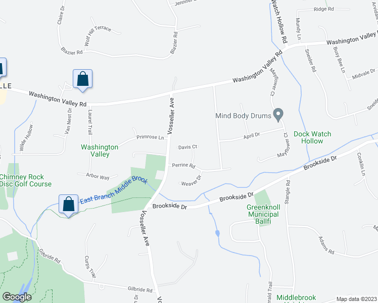 map of restaurants, bars, coffee shops, grocery stores, and more near 9 Bittle Court in Bridgewater