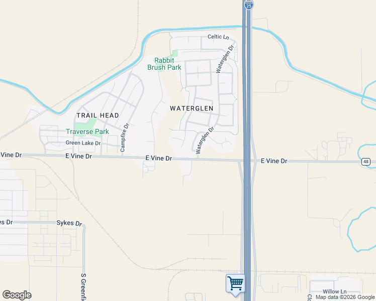 map of restaurants, bars, coffee shops, grocery stores, and more near in Fort Collins