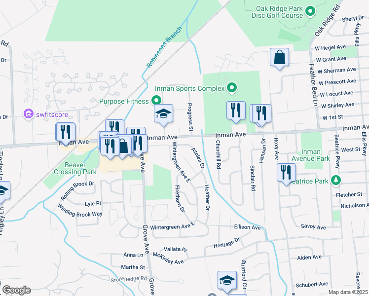 map of restaurants, bars, coffee shops, grocery stores, and more near 15 Daphne Court in Edison