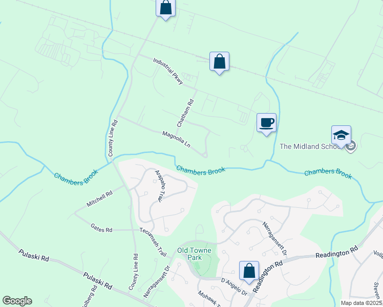 map of restaurants, bars, coffee shops, grocery stores, and more near 828 Magnolia Lane in Branchburg