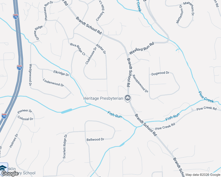 map of restaurants, bars, coffee shops, grocery stores, and more near 2466 Alydar Drive in Wexford