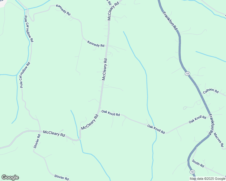 map of restaurants, bars, coffee shops, grocery stores, and more near 305 McCleary Road in Hookstown