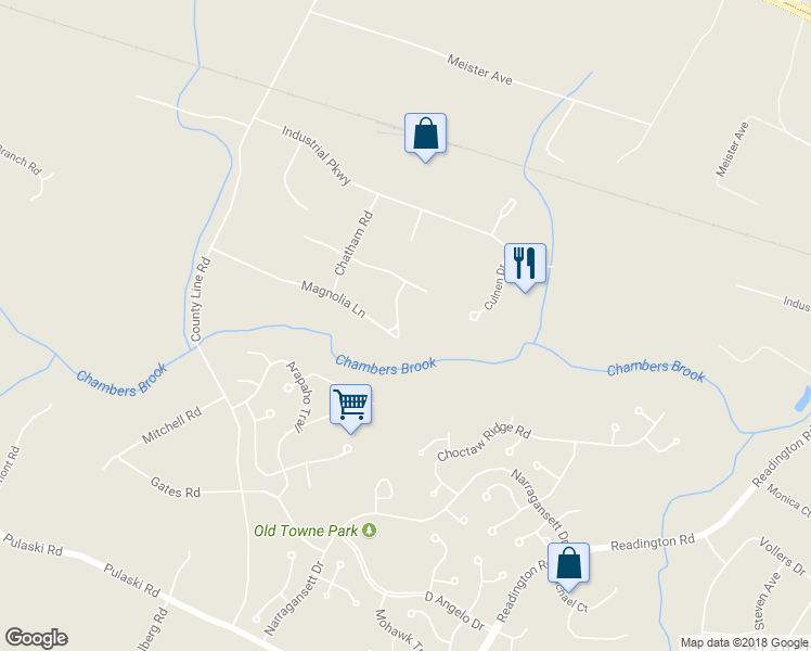map of restaurants, bars, coffee shops, grocery stores, and more near 734 Magnolia Lane in Somerville