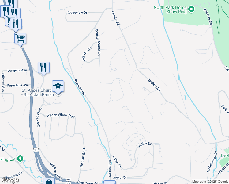 map of restaurants, bars, coffee shops, grocery stores, and more near 263 Courtney Place in Wexford
