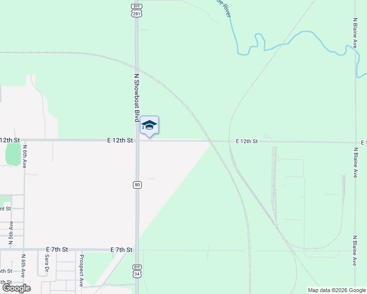 map of restaurants, bars, coffee shops, grocery stores, and more near 1978-2244 East 12th Street in Hastings