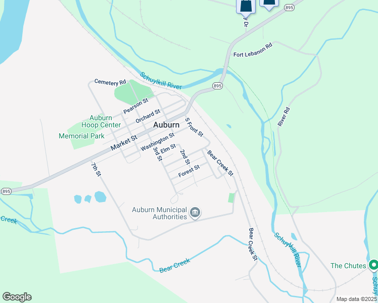 map of restaurants, bars, coffee shops, grocery stores, and more near 132 Pine Street in Auburn