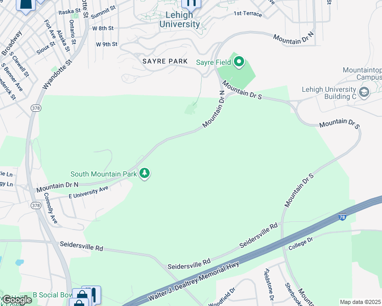 map of restaurants, bars, coffee shops, grocery stores, and more near in Fountain Hill