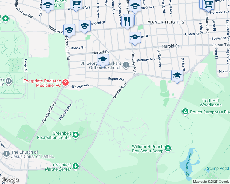 map of restaurants, bars, coffee shops, grocery stores, and more near 287 Brielle Avenue in Staten Island