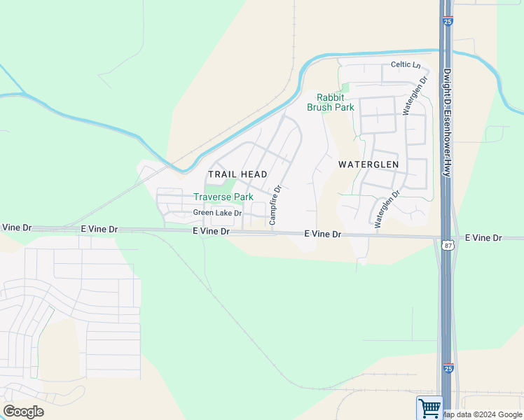 map of restaurants, bars, coffee shops, grocery stores, and more near 3481 Yule Trail Drive in Fort Collins