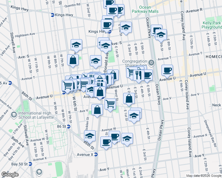 map of restaurants, bars, coffee shops, grocery stores, and more near in Brooklyn