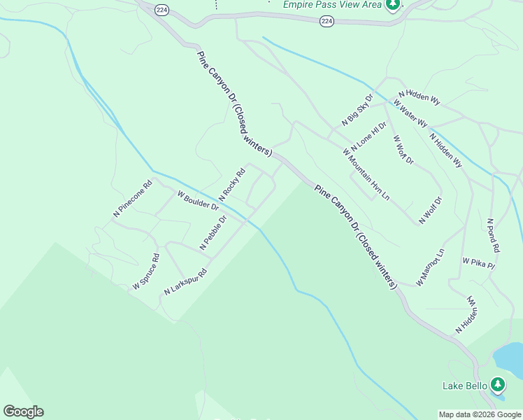 map of restaurants, bars, coffee shops, grocery stores, and more near 5295 North Larkspur Road in Midway