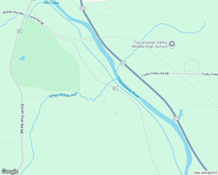 map of restaurants, bars, coffee shops, grocery stores, and more near 8436 Canal Road Northeast in Dover