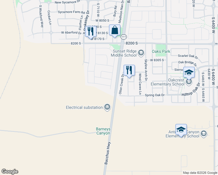 map of restaurants, bars, coffee shops, grocery stores, and more near in 