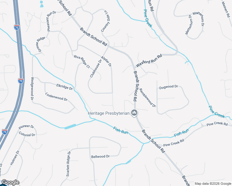 map of restaurants, bars, coffee shops, grocery stores, and more near 2478 Alydar Drive in Wexford