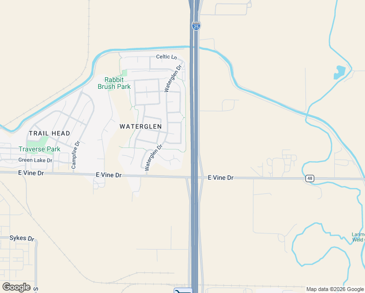 map of restaurants, bars, coffee shops, grocery stores, and more near 4033 Torridon Lane in Fort Collins