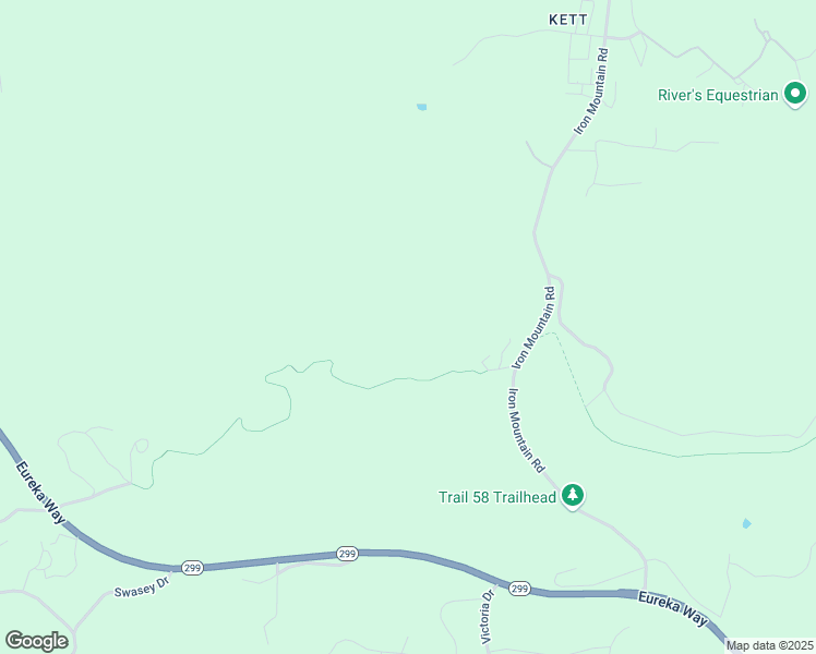 map of restaurants, bars, coffee shops, grocery stores, and more near 16117 Middle Creek Road in Redding