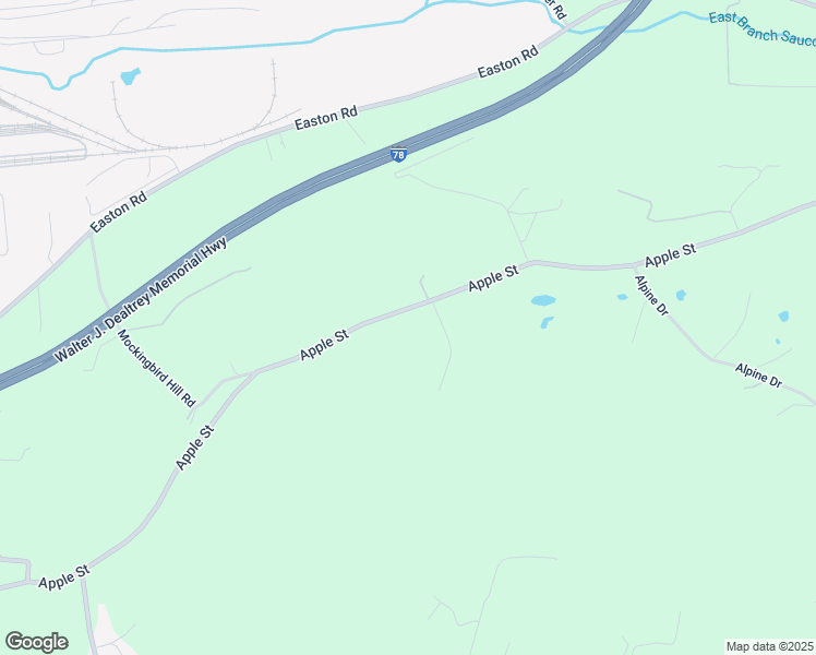 map of restaurants, bars, coffee shops, grocery stores, and more near 2380 Apple Street in Bethlehem