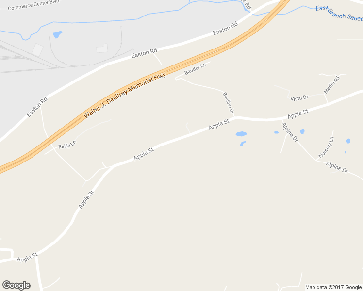 map of restaurants, bars, coffee shops, grocery stores, and more near 2380 Apple Street in Bethlehem