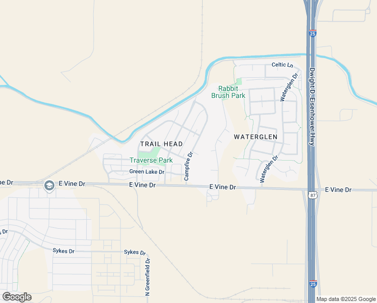 map of restaurants, bars, coffee shops, grocery stores, and more near 3481 Yule Trail Drive in Fort Collins