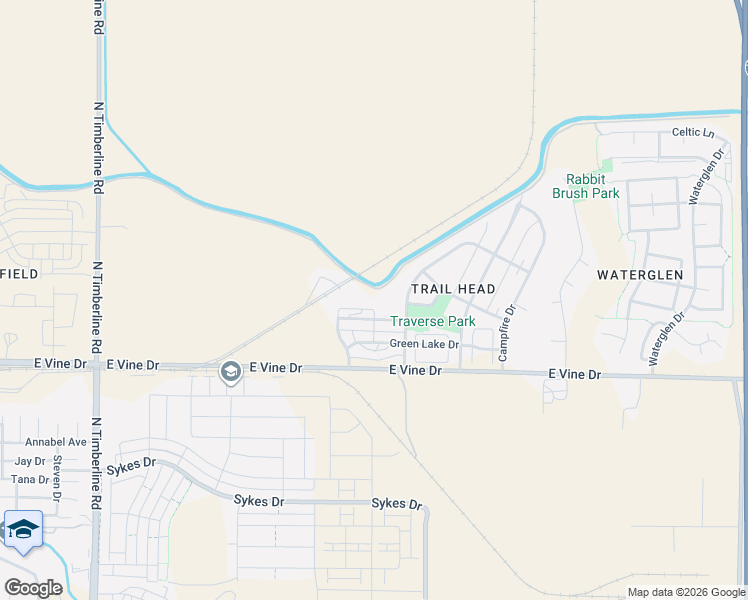 map of restaurants, bars, coffee shops, grocery stores, and more near 3233 Glacier Creek Drive in Fort Collins