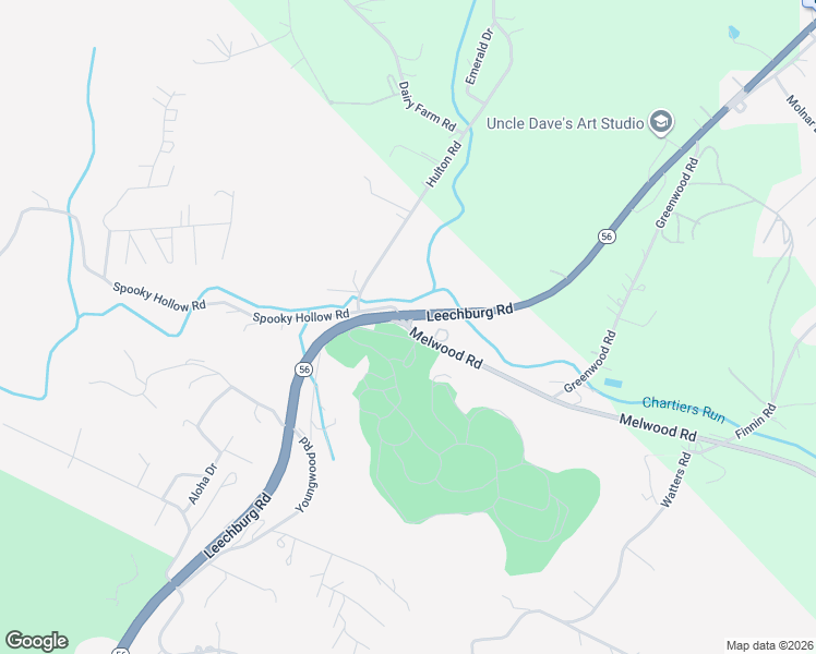 map of restaurants, bars, coffee shops, grocery stores, and more near 111 Melwood Road in New Kensington