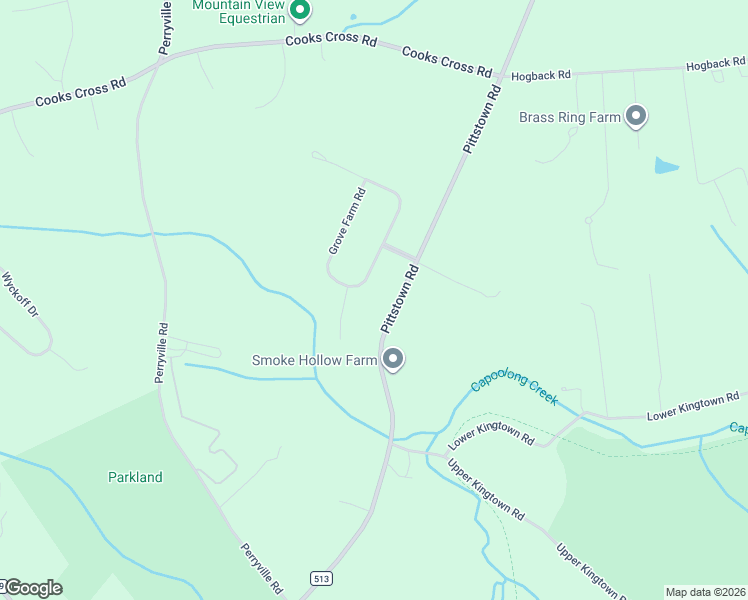 map of restaurants, bars, coffee shops, grocery stores, and more near 36 Grove Farm Road in Union Township